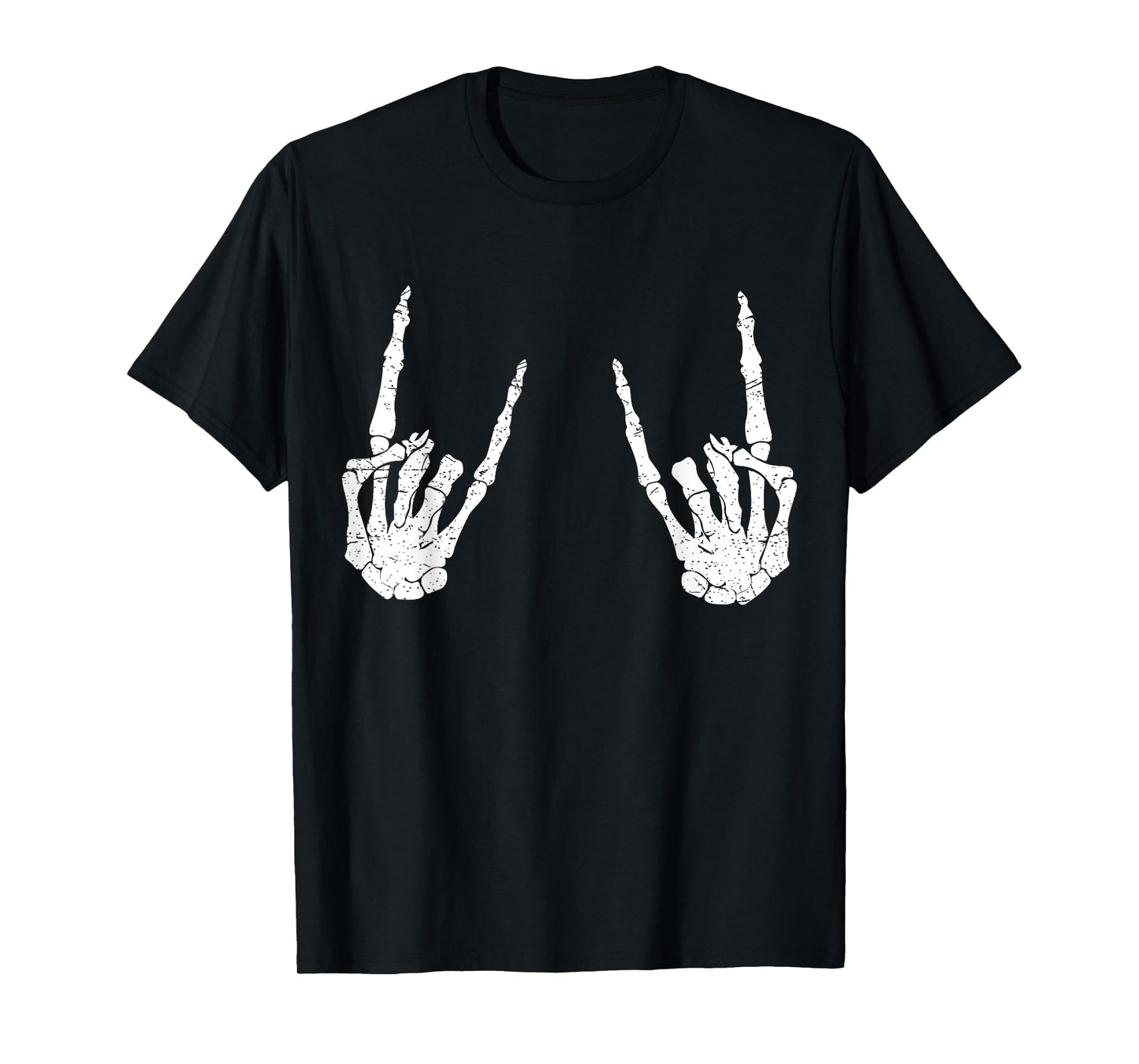 Trendy Halloween Skeleton Rocker Graphic Costume T Shirt T-Shirt