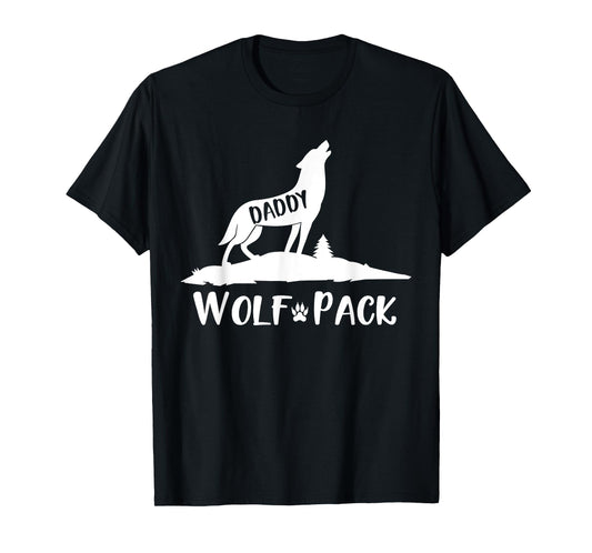 Wolf Pack Matching Family Daddy Wolf Wolves T-Shirt