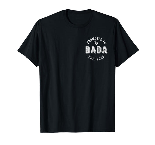 Promoted To Dada Est. 2025 First Time Grandpa T-Shirt