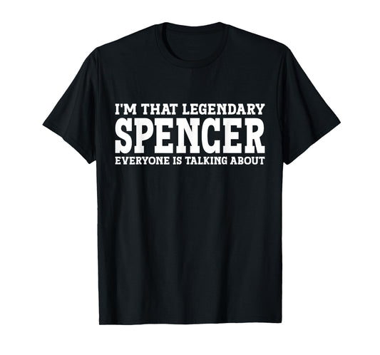 Spencer Surname Funny Team Family Last Name Spencer T-Shirt