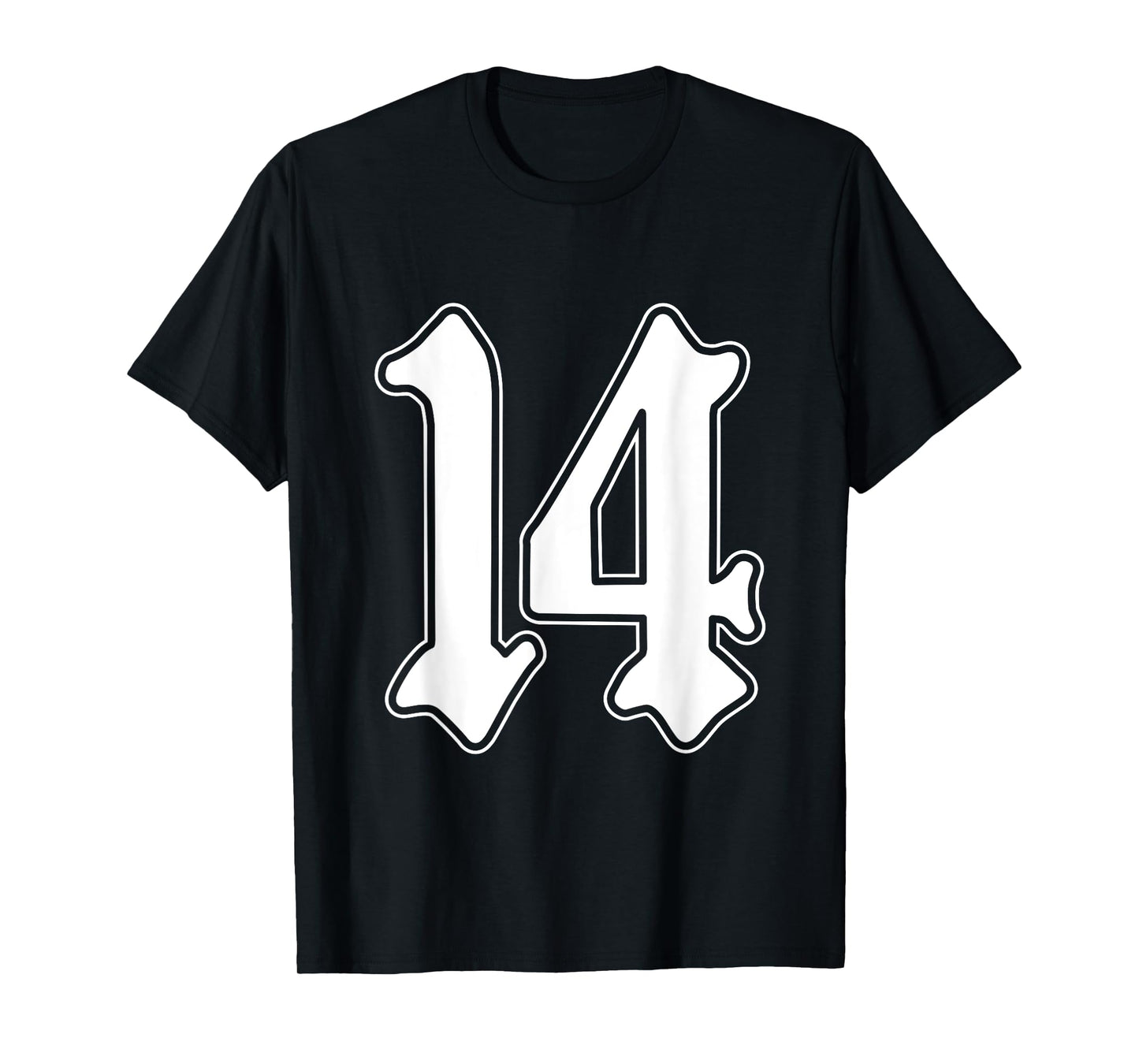 #14 White Number 14 Latino Sports Fan Team Cholo Easy T-Shirt