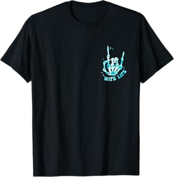 Funny On My Husband's Last Nerve Groovy Wife Life (2 Side) T-Shirt