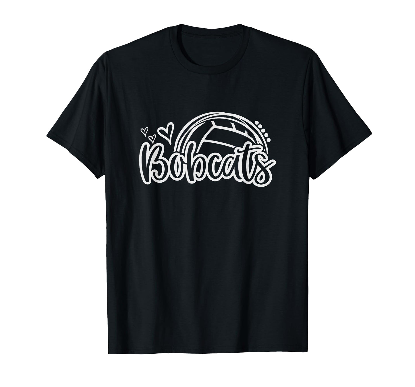 Volleyball Bobcats School Sports Fan Team Spirit T-Shirt
