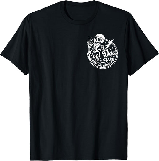Official Member Cool Dads Club Funny Skeleton Father's Day T-Shirt