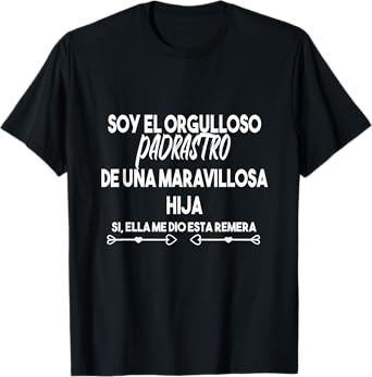 Bono del Día del Padre Papá Padrastro adoptivo Patchwork dad T-Shirt