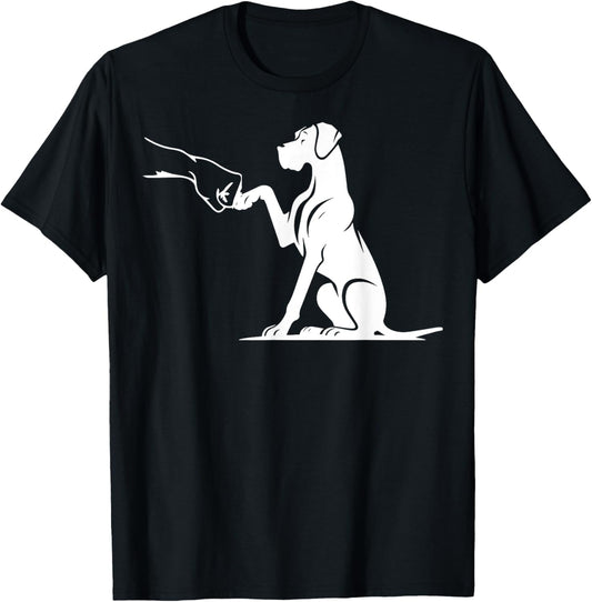 Great Dane with hand, Great Dane mom T-Shirt