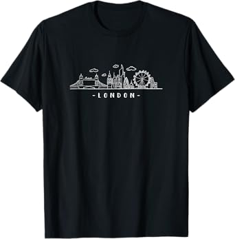 England Skyline Tower-Bridge State Capital London T-Shirt