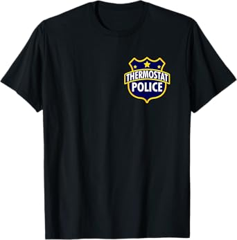 Thermostat Police Pocket Funny Dad's Birthday Father's Day T-Shirt