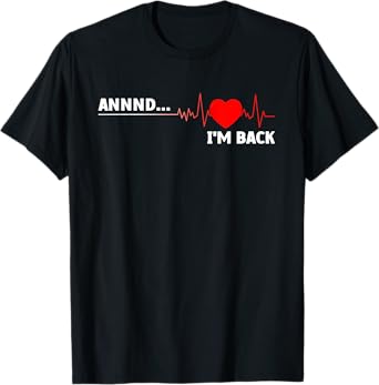 Cool Open Heart Surgery For Men Women Heart Attack Survivor T-Shirt