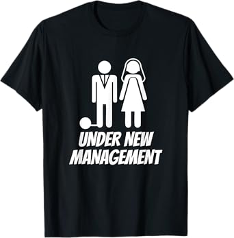 Funny Just Married T-shirt, Fun Newlywed Gag Gifts For Men T-Shirt