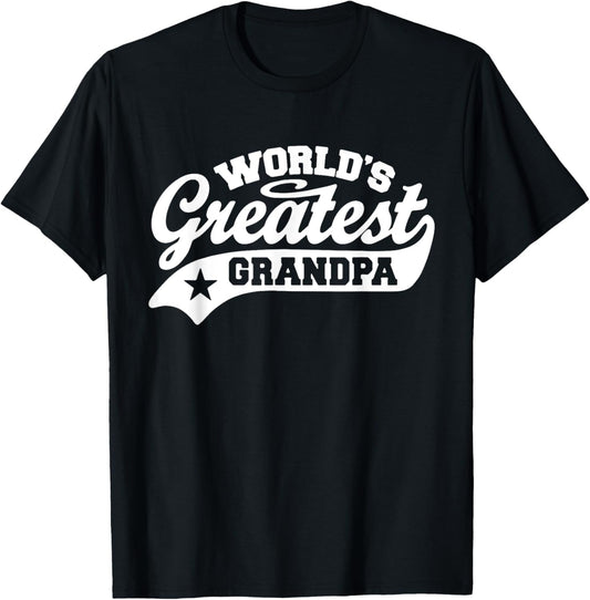 World's Greatest Grandpa Shirt Funny Father's Day T-Shirt