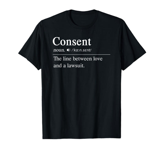 Consent Noun Definition Sexual Assault Awareness 2025 T-Shirt
