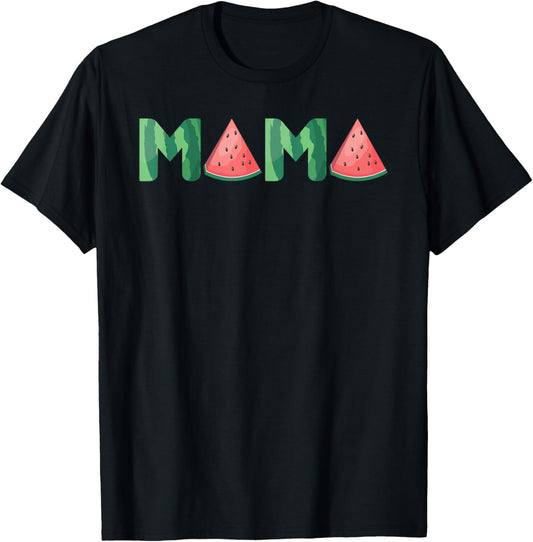 Mama Watermelon Funny Summer Fruit Gift - Great Mother's Day T-Shirt