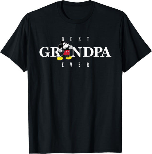 Disney Mickey Mouse Thumbs Up Best Grandpa Ever Father’s Day T-Shirt