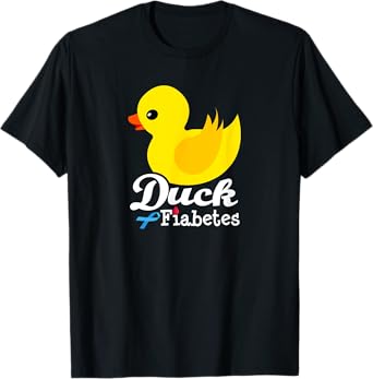 Duck Fiabetes Type1 t1 Diabetes T Shirt for Men Women Funny T-Shirt