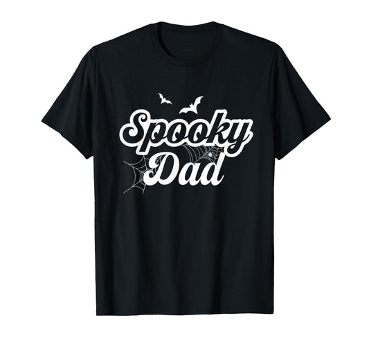 Retro Groovy Spooky Dad Halloween Dad Men Trick Or Treat T-Shirt