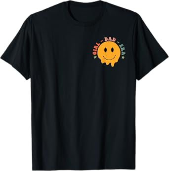 In My Girl Dad Era, Girl Dads Club, New Dad (Front And Back) T-Shirt