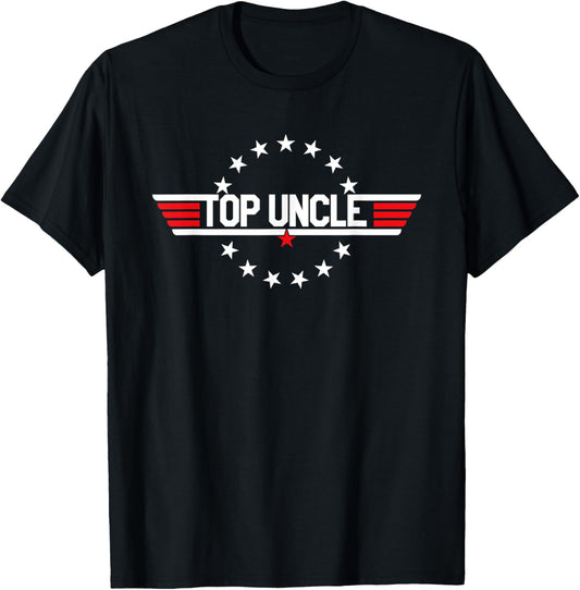 Top Uncle Funny Vintage 80s 80's Uncle Father's Day T-Shirt