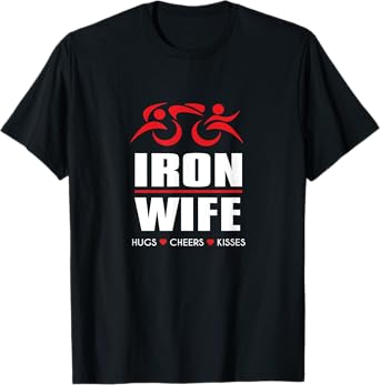IRON Sherpa WIFE Tri Iron Triathlon - Haul Cheer Triathlete T-Shirt