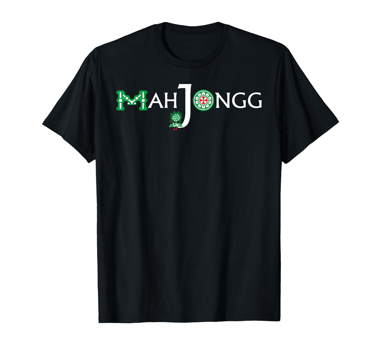 Mahjong Funny Chinese Game Board Mens Womens Mah Jongg T-Shirt