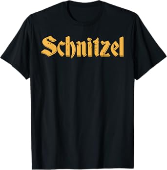 Schnitzel Shirt Funny Vintage Oktoberfest German Food T-Shirt