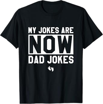 Funny First Time Dad Gifts For Men New Father Dad Jokes T-Shirt