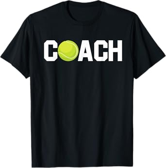 Cool Tennis Coach Funny Trainer Racket Lawn Game Enthusiast T-Shirt