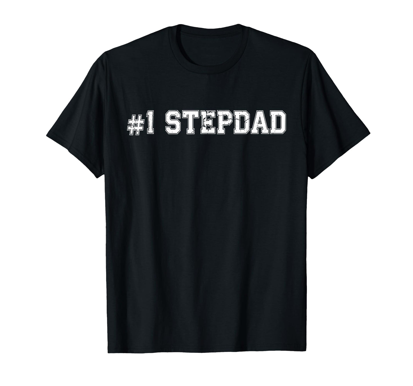 #1 StepDad Number One Stepfather Father's Day Vintage Sports T-Shirt