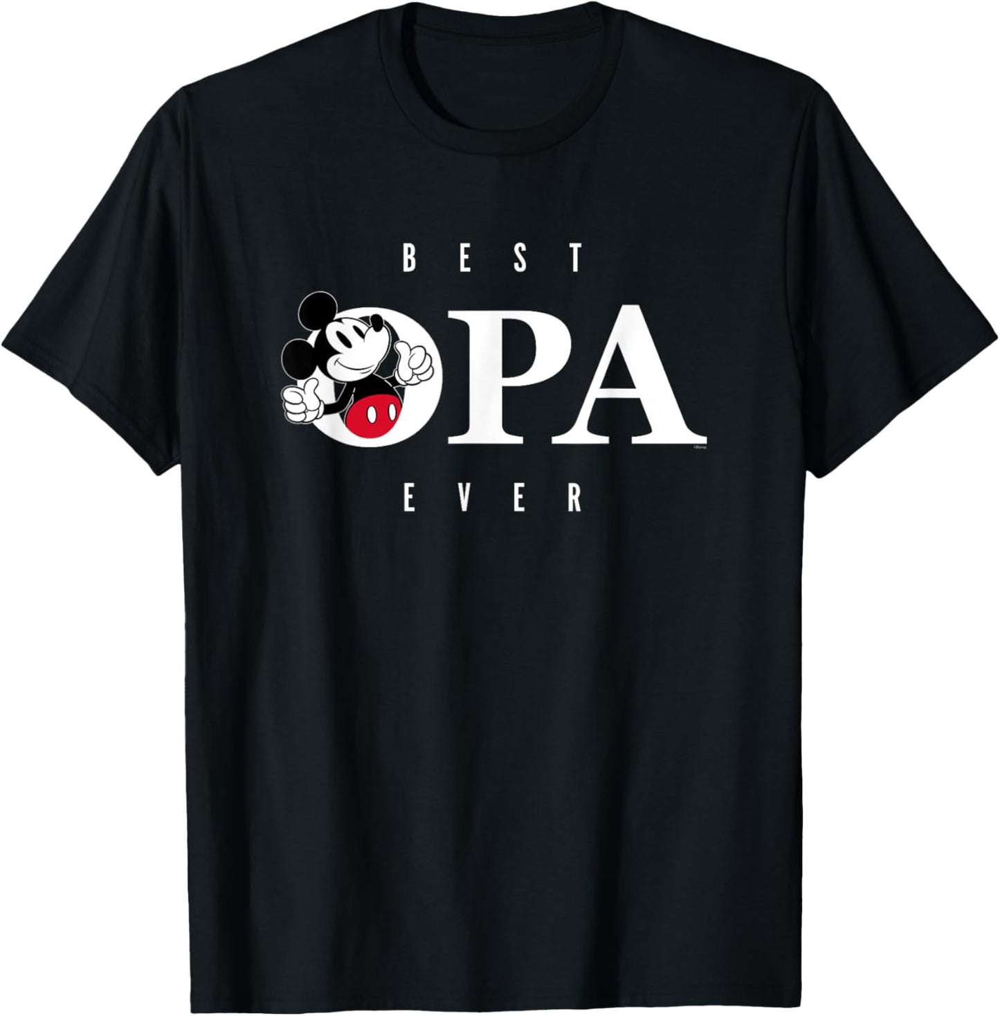 Disney Mickey Mouse Thumbs Up Best Opa Ever Father’s Day T-Shirt