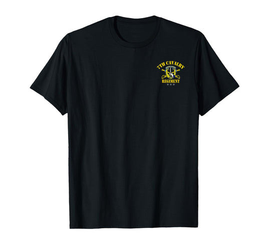 7th Cavalry Regiment Veteran Patriotic Flag Veterans Day Men T-Shirt