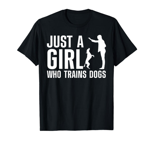 Cute Dog Trainer For Women Girls Training Dog Lover Owner T-Shirt