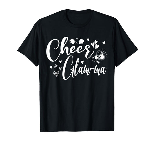 Funny Cheer Glam-ma Cheerleading Cool Mom Grandma Matching T-Shirt