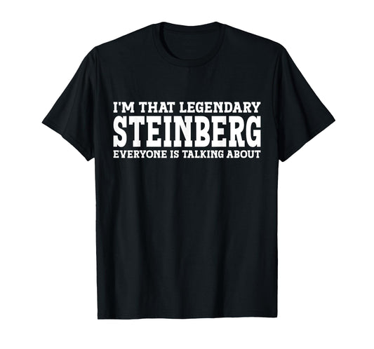 Steinberg Surname Funny Team Family Last Name Steinberg T-Shirt
