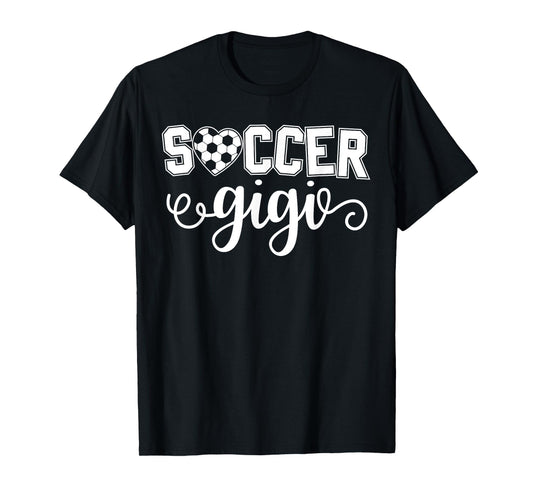 Soccer Gigi Grandma Sport Lover Birthday Mother's Day T-Shirt