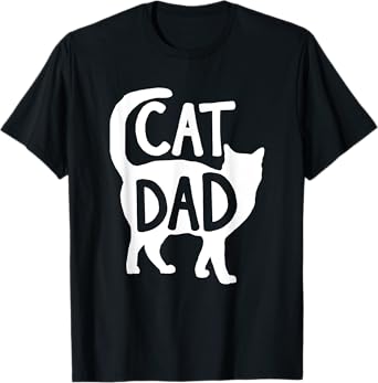 Best Cat Dad Fathers Day Men Kitty Daddy Papa Christmas T-Shirt