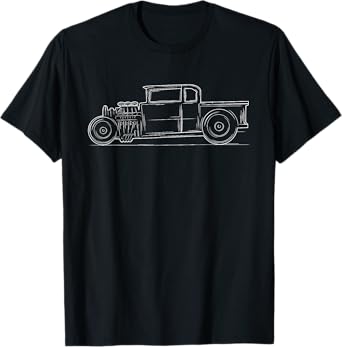 Vintage Hot Rod Rat Street Fink Steampunk Car Funny Men Gift T-Shirt