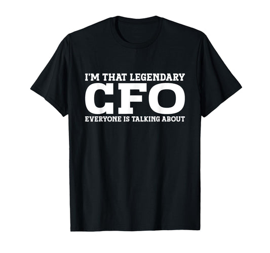 Funny CFO Gifts CFO Tee Black Unisex-Adults T-Shirt Small Crew Neck Short Sleeve