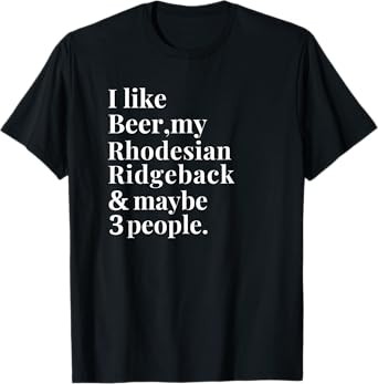 Rhodesian Ridgeback Funny Dog Owner Beer Lover Gift Women T-Shirt