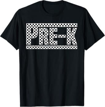 Checkered Pre-k Back to School Boy Girls Kids Teacher T-Shirt