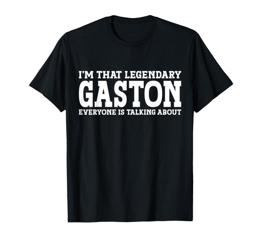 Gaston Surname Funny Team Family Last Name Gaston T-Shirt