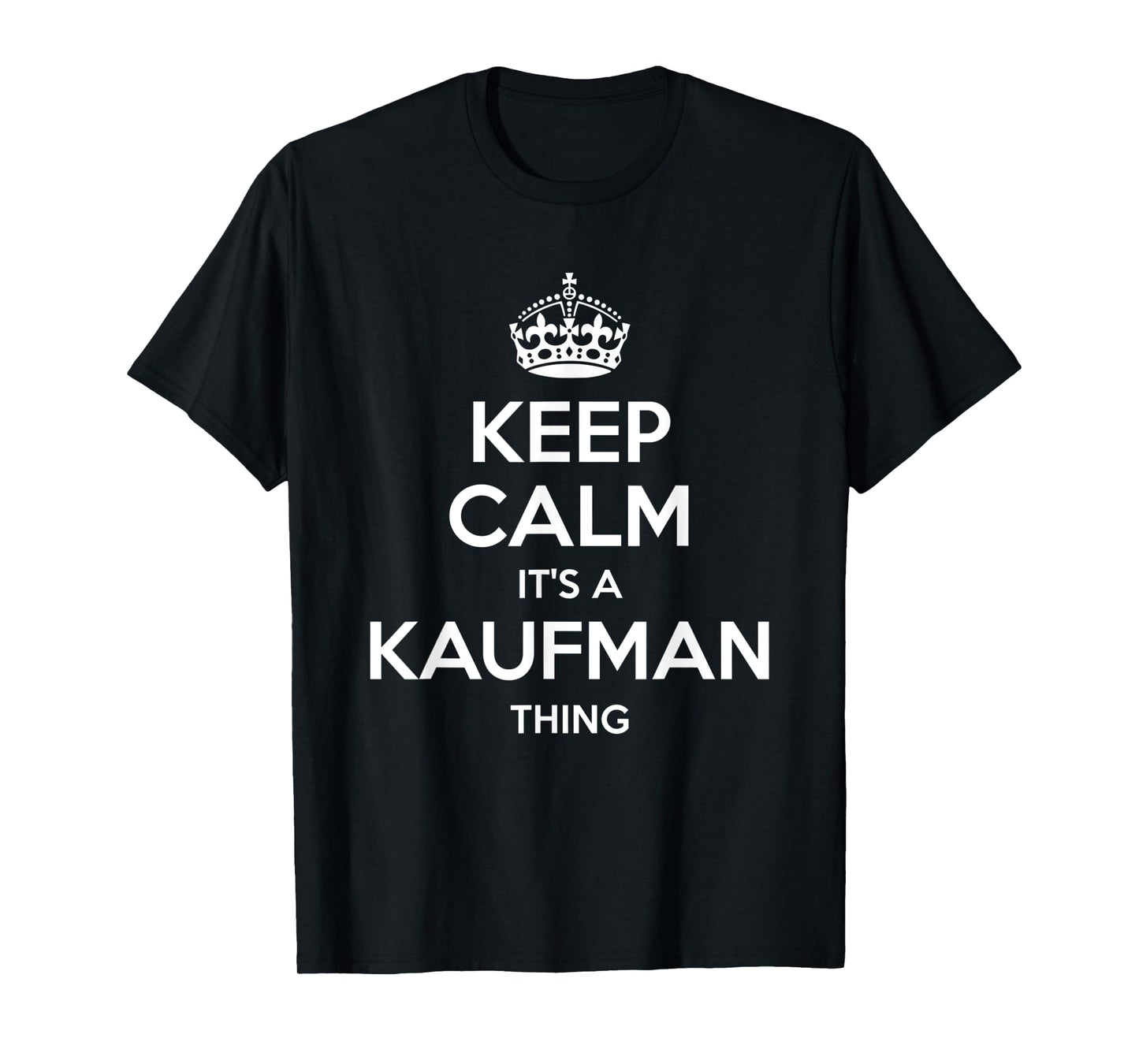 KAUFMAN Surname Funny Family Tree Birthday Reunion Gift Idea T-Shirt