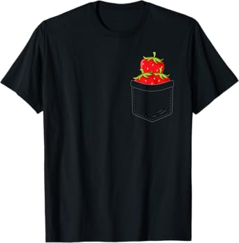 Cute Strawberrry Design For Men Women Strawberry Fruit Lover T-Shirt