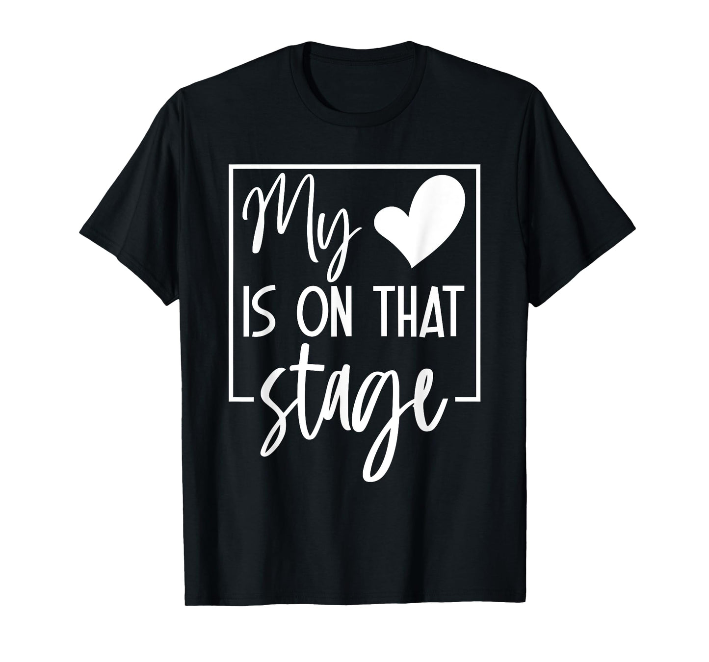 Retro Funny My Heart Is On That Stage Dance Ballet Mom Mama T-Shirt