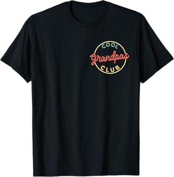 Vintage Cool Grandpas Club Retro Father's Day Pocket Grandpa T-Shirt