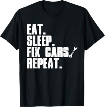 Funny Mechanic For Men Dad Auto Garage Automobile Car Lover T-Shirt
