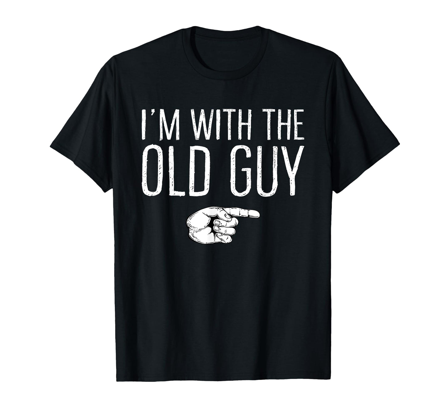 I'm With The Old Guy Matching Costume Lazy Halloween Party T-Shirt