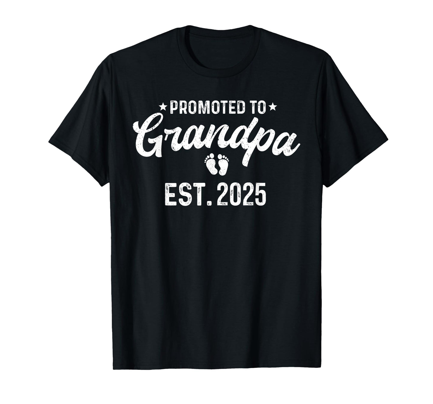 Promoted To Grandpa 2025 Funny Pregnancy Grandfather Loading T-Shirt