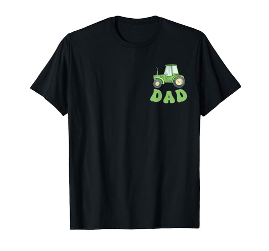 Dad of the Birthday Boy Tractors Farm Trucks Family Party T-Shirt