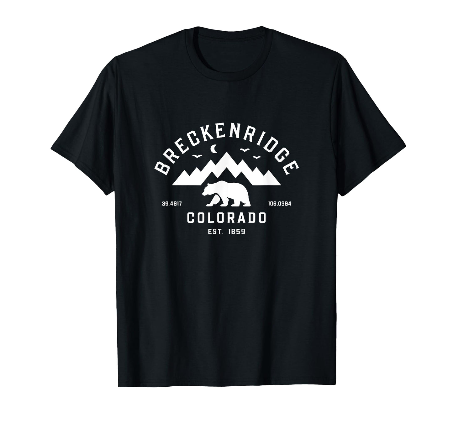 Breckenridge CO Bear Mountain Hiking Modern Souvenir Gift T-Shirt