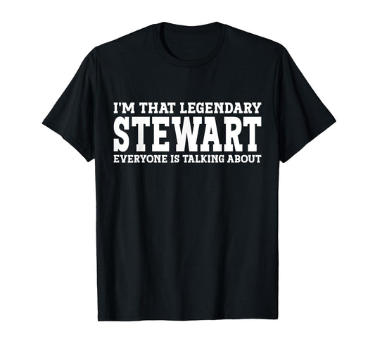 Stewart Surname Funny Team Family Last Name Stewart T-Shirt